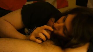 Nicki's trap: Interracial oral job with best friend's head and hand