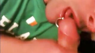 Hairy dude gets his mouth filled with cum and takes it like a champ in "Cum In His Mouth 4"