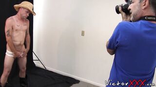 Watch this hairy dude take a wild ride with his massive cock & handjob skills in Victor Hard-core video