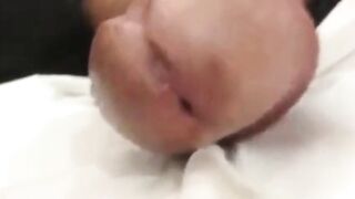 Hairy Asian dude jerks off to a big juicy load again in hot solo action