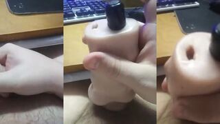 Brodemon's hot solo play with his little dick and handjob skills