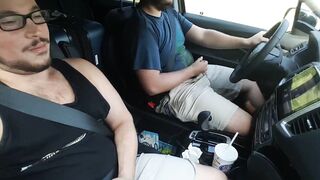 Get off while driving and jerk off to the view