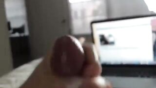 EvgenPower69 finishes off his man sausage with a close-up of his load
