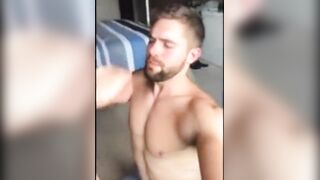 Homo dude goes wild with deep throat, handjob, and cumshot in the end
