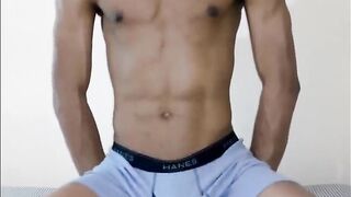 Watch Skarred Beauty's Solo Male Hd Porn Play in Boxer Trunks with Handsfree Pop-Shots