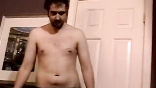 Watch Joe, the bearded hunk, stroke his meaty rod after a naughty chat