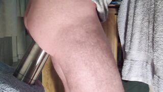 Steel-clad ass gets pounded with a stiff fuck stick & a cumshot