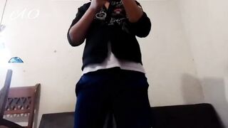 Omry gets wild with his big dong after a game of football