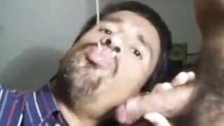 Hairy guy enjoys a hot load after a hot and heavy handjob