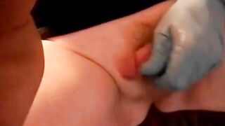 Homo gets small dick tugged and toyed in amateur video