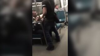 Watch this hot Asian twink take on an older man's BJ in subway 2