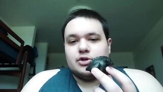 Glitterguy uses his hands to jerk off to you while you masturbate in front of him on webcam
