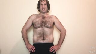 Stepdad's instructions for a steamy hairy body lick and jerk off session: Eat and Idolize my Sweat-soaked Unshaved Back