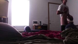 Hairy basketball player Breeds Twink gives sloppy head & takes a hot load