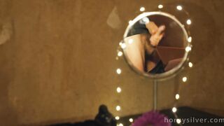 Stavros Piper gives a hot mirror fuck with his big uncut dick & hairy ass
