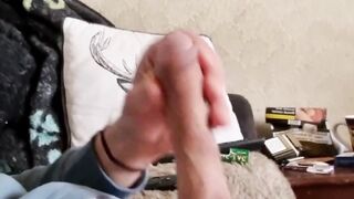 LittleBillybear's hairy twat tugged to the brink and blasted with cum
