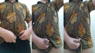 Ntfxofficial gets himself off in public with his Formal Clothes & hairy muff
