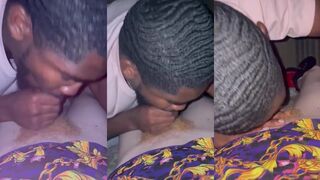 DevineKvng's white ass gets a hot cumshot from his hung black friend