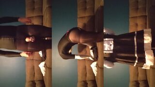 James Johnson dresses up as a maid for a rough and kinky solo session