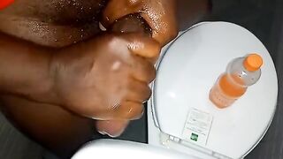 Watch Jizz flow out of Hoit's big black cock in a solo homemade video