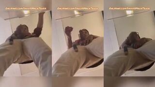 Watch Jerry Lacrosse's hot solo session with a big black cock and cum on his face