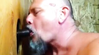 Watch this big black dick destroy a hot amateur's mouth and hand with a cumshot