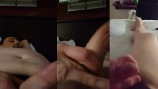 Watch Obese Jackoff stroke and jerk off with his massive member