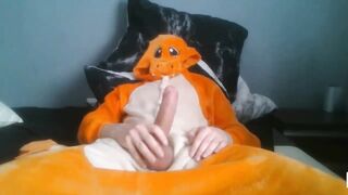 DarrFox's furry friend Jack gives a kinky solo handjob and takes a cumshot