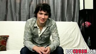 Watch Josh Bensan tugging and fingering before getting a hot cumshot on his big dick