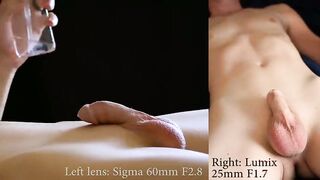 Double Prime Edging - Lad Taunts Pulsating Stiffy with Double Angle Prime Lens
