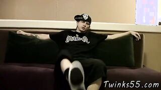 toying with his feet in his socks