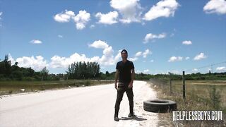 HelplessBoys - Gabriel Knight - Car Gets Collared